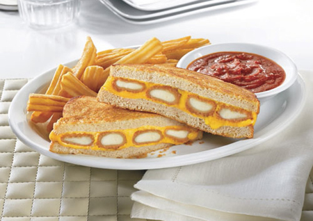 Denny’s Fried Cheese Melt Sandwich Has Built-In Mozzarella Sticks