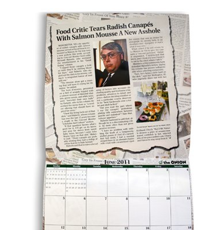 The Onion’s 2011 Food & Dining Calendar
