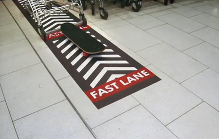 Volkswagen Encourages Faster Shopping With a Skateboard-Powered Cart