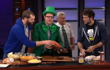 Epic Meal Time Makes a Meat Car on Jay Leno