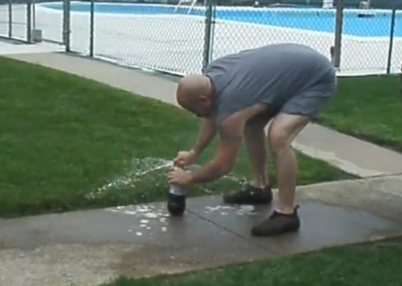 How Not To Do the Diet Coke and Mentos Trick