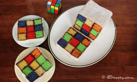 The Rubik’s Cube Cake