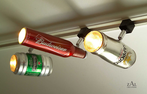 Beer Can Track Lights