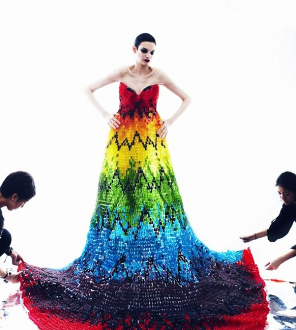 Dress Made of 50,000 Gummy Bears