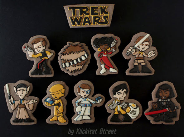 KlickitatStreet Star Trek Star Wars Mashup Quogs