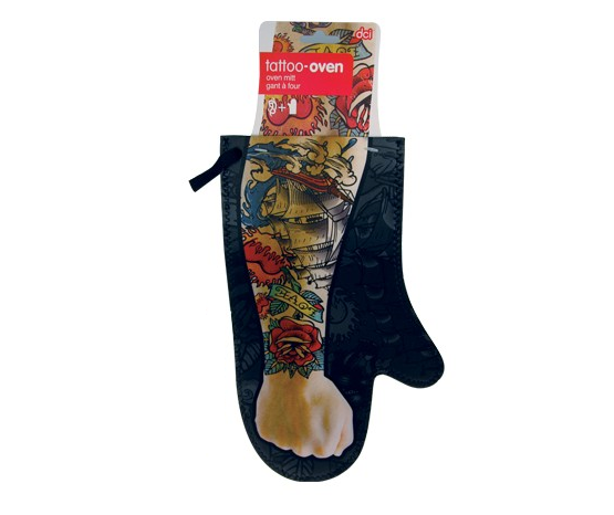 tattoo-oven-mitt