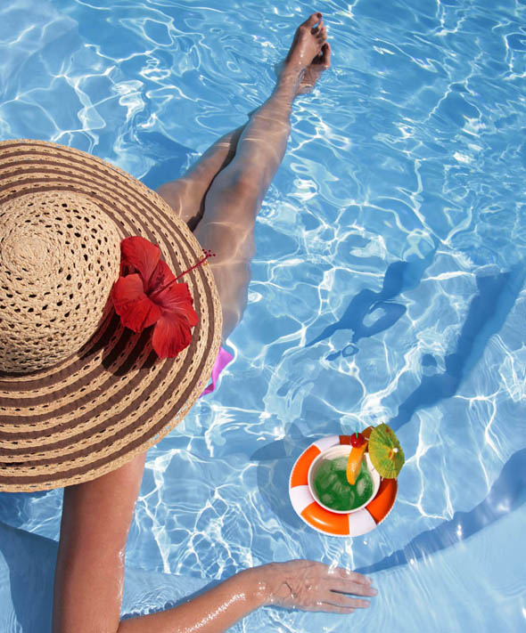 woman and drink preserver