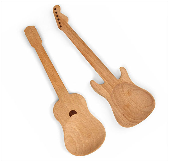 guitar-salad-servers