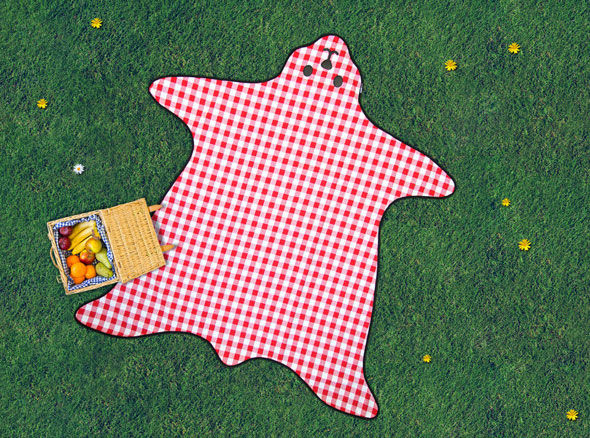 Bear Skin Picnic Blanket For Fancy Outdoor Dining