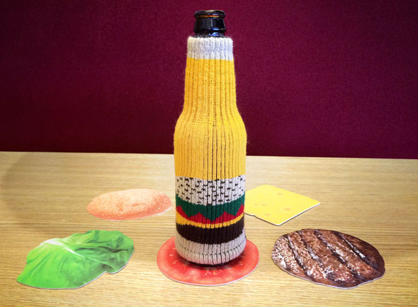 Protect Your Drink and Tables With The Burger Coaster and Bottle Sleeve Bundle