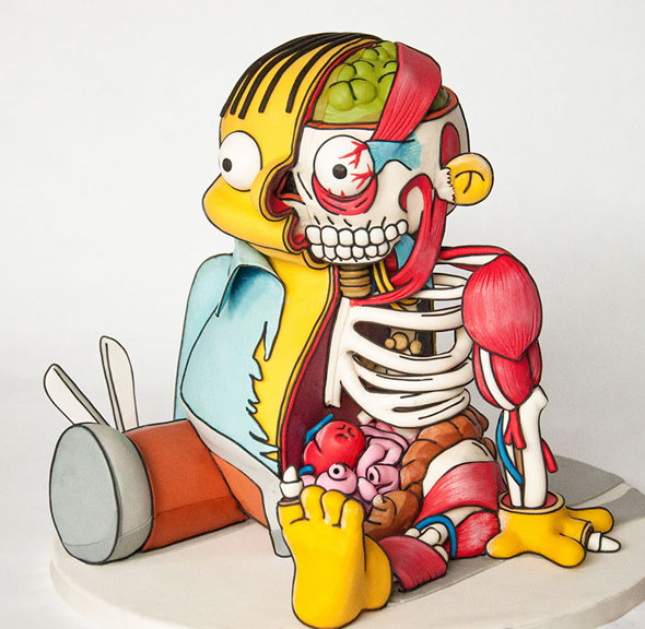 ralph-wiggum-cutout-cake