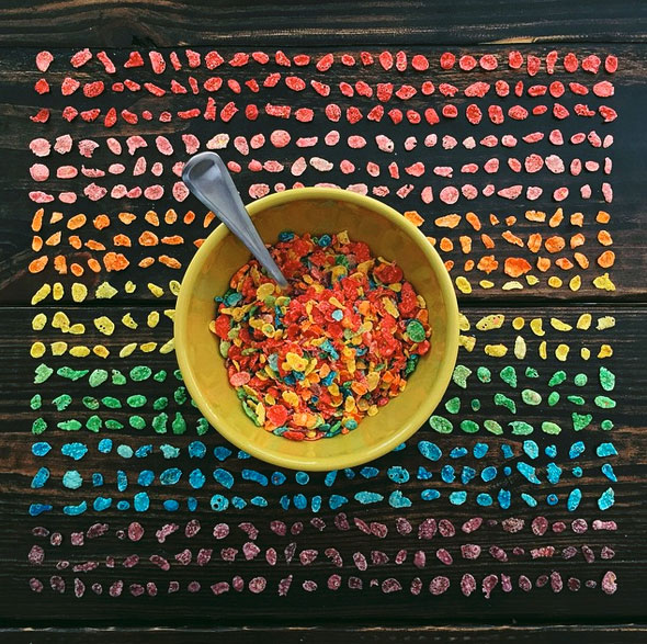 More Foods Carefully Arranged To Form Gradients and Patterns