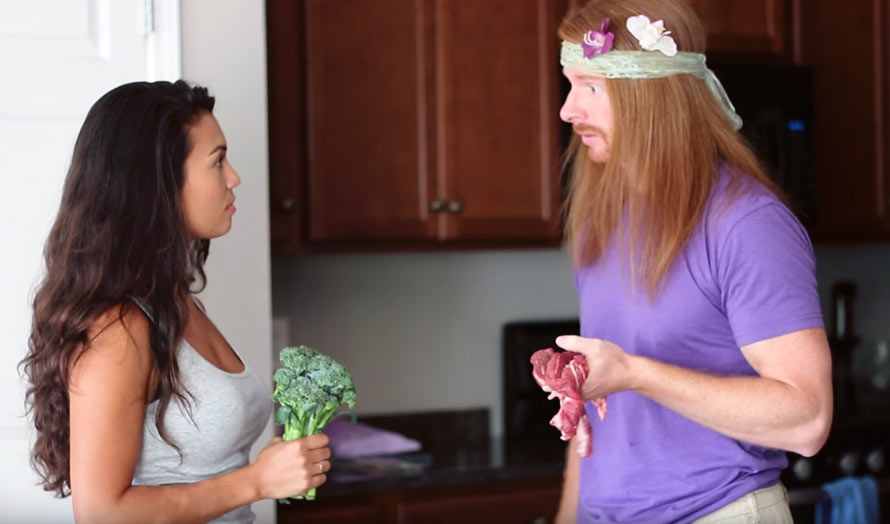 "Broccoli? That's what my food eats."