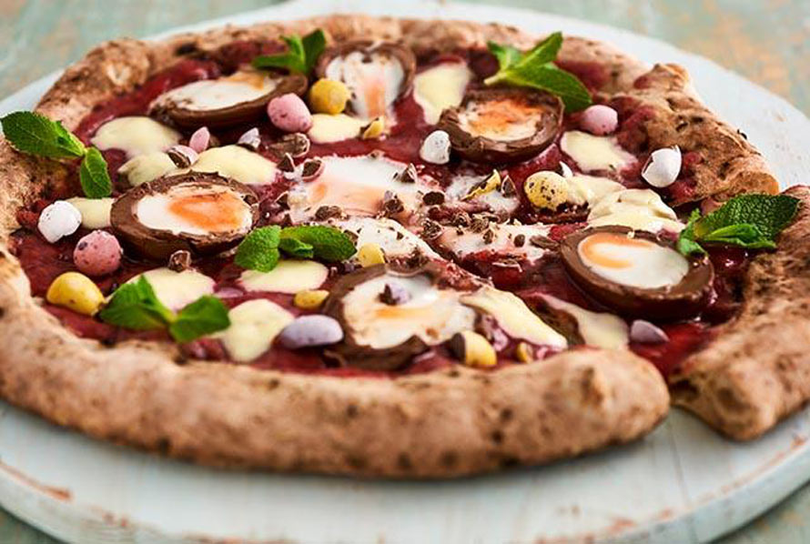 Cadbury Creme Egg Pizza Is Here To Help Ruin Easter