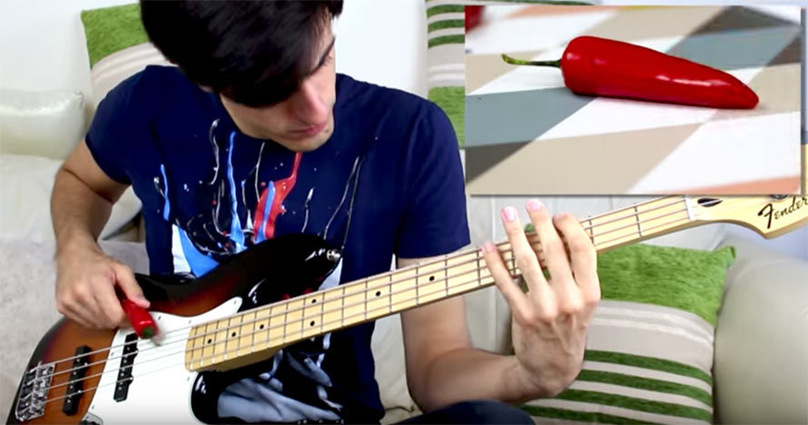 Watch This Guy Play The Red Hot Chili Peppers with a Red Hot Chili Pepper