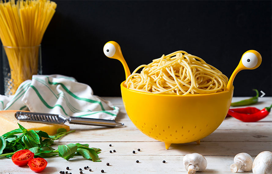 The Spaghetti Monster Colander Strains Pasta As Adorably As Possible