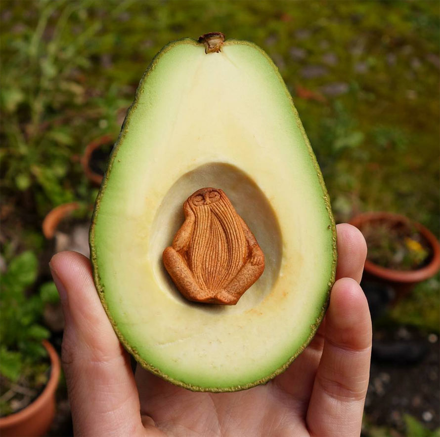 These Avocado Stone Carvings Are Anything But The Pits