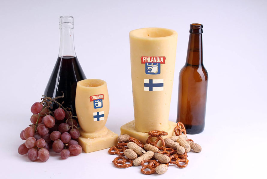 Beer and Wine Glasses Made of Cheese Will Get The Cocktail Party Started