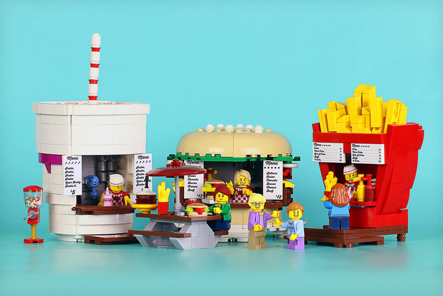 LEGO Food Stands Are Here To Improve Lunch Time