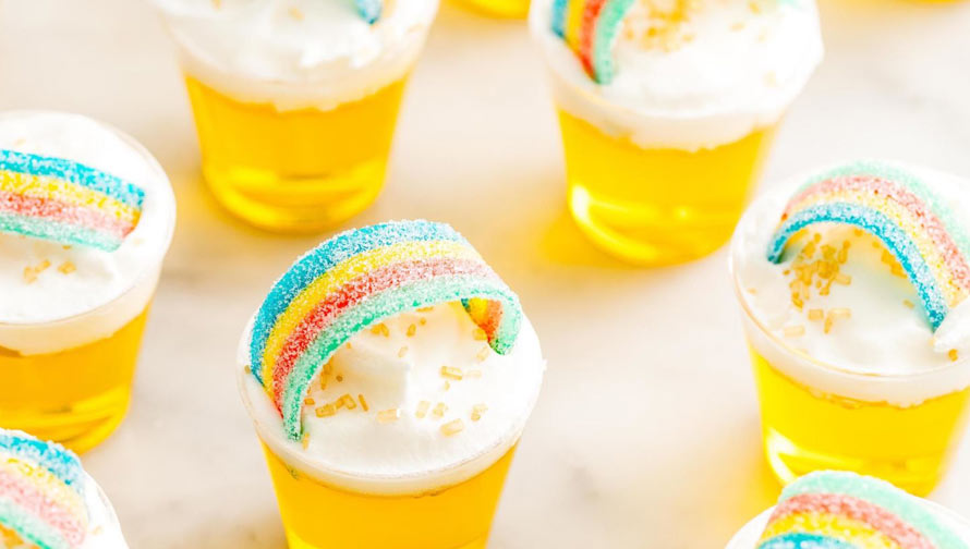 Taste The Rainbow With Pot o’ Gold Jello Shots
